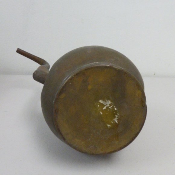 Antique middle eastern metal copper brass coffee tea pot tall hand made 14.5" - Picture 9 of 13